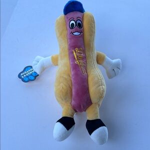 Official MLB LA Los Angeles Dodger’s Baseball Plush Hot Dog Weiner NWT 12”